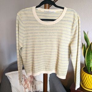 Veronica Beard Boise Cotton Knit Crop Sweater
